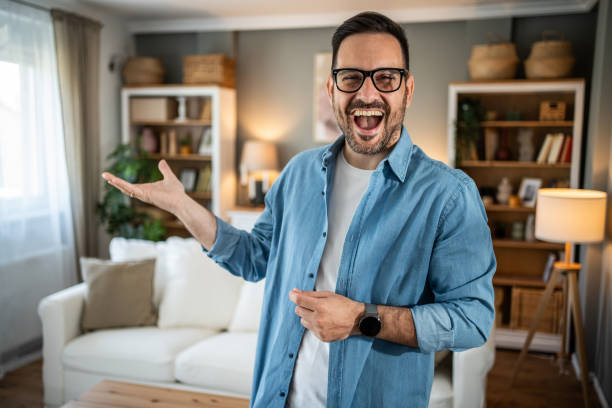 istock A young man vlogger is recording his video 2155160590