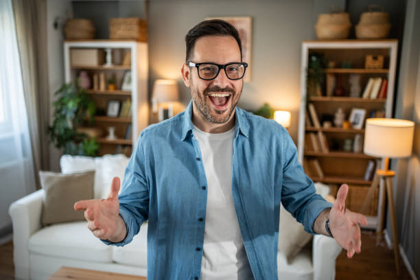 istock A young man vlogger is recording his video 2155160930