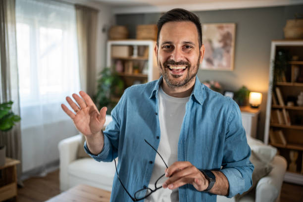 istock A young man vlogger is recording his video 2155162312