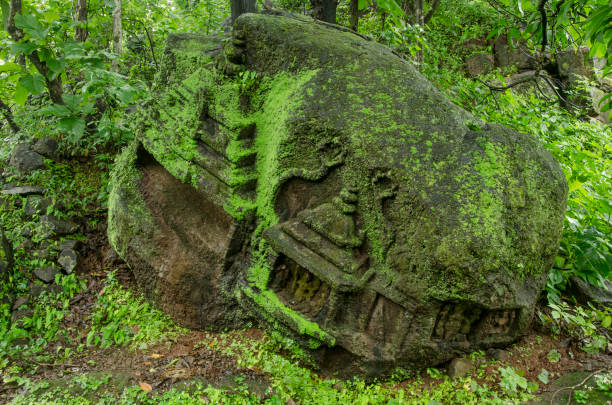 istock Ruins of Panhalekaji caves 2155162598