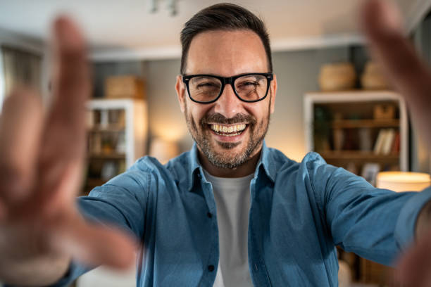 istock A young man vlogger is recording his video 2155163774