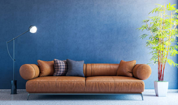 istock Large luxury modern bright interiors Living room mockup illustration 3D rendering image 2155163790