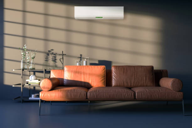 istock Large luxury modern bright interiors Living room mockup illustration 3D rendering image 2155164332