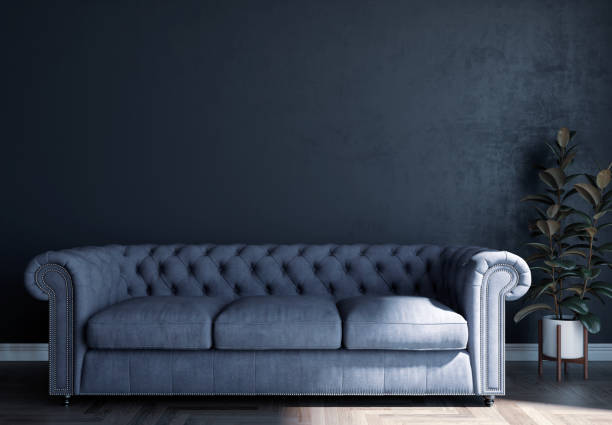 istock Large luxury modern bright interiors Living room mockup illustration 3D rendering image 2155164691