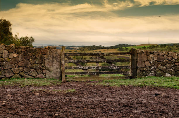 istock Wooden gate leading to a field 2155165433