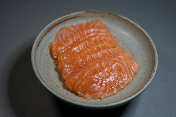 Close ups of salmon