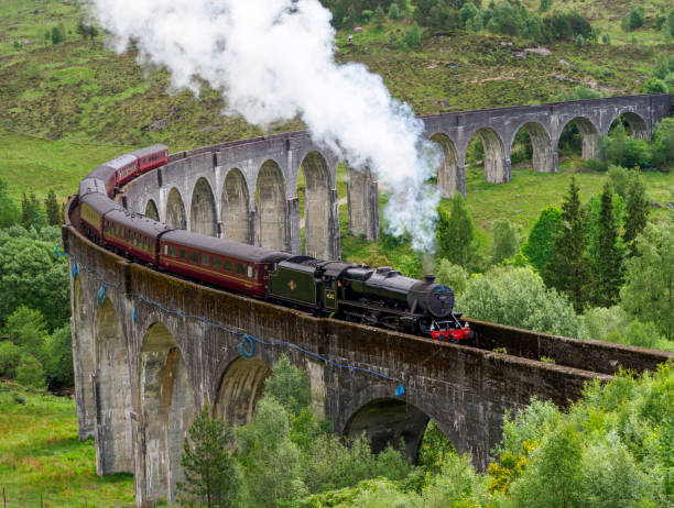 Glenfinnan, Scotland - May 25, 2024: The \