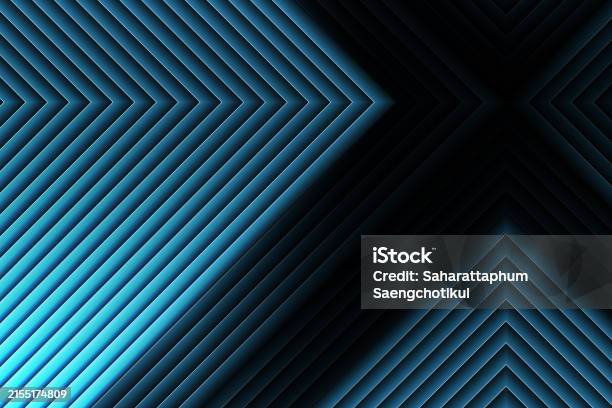 Blue Triangular Geometry Line Stock Illustration - Download Image Now ...