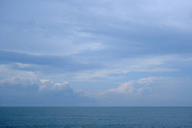 Sea and sky. Clouds over the sea