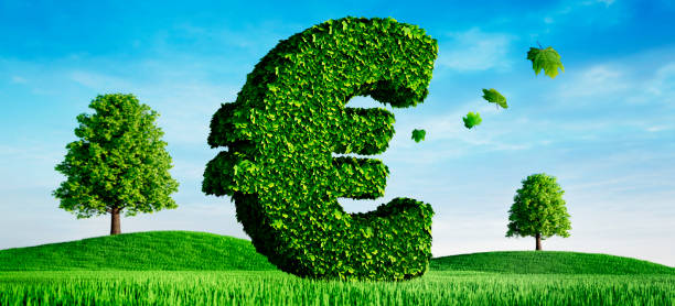 istock Euro Symbol covered with green leaves 2155179991