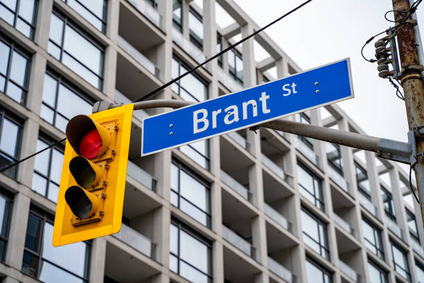 istock Brant Street sign in downtown Toronto. 2155182056