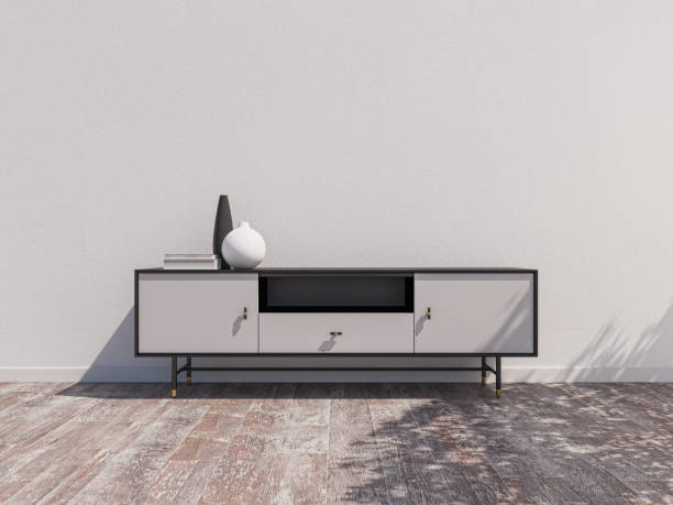 istock Large luxury modern bright interiors Living room mockup illustration 3D rendering image 2155182362
