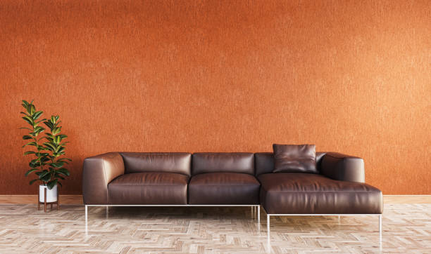 istock Large luxury modern bright interiors Living room mockup illustration 3D rendering image 2155188269