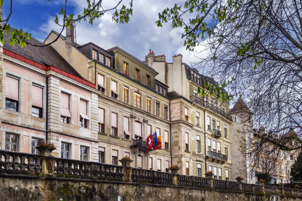 Street in Geneva old town, Switzerland