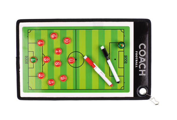 istock football coach tablet for team tactics game isolated on white background 2155191229