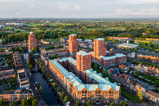 istock Amersfoort, Netherlands cityscape in the Vathorst District by night 2155191699