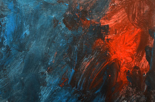 istock bright background in red and blue colors with brush strokes 2155195725
