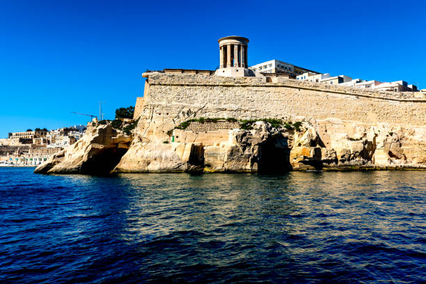 The medieval fortress in Valletta, Malta