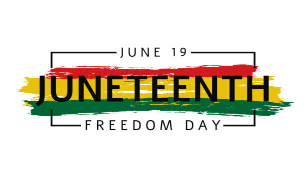 Juneteenth, Freedom Day card, June 19. Vector Juneteenth, Freedom Day card, June 19. Vector illustration juneteenth stock illustrations
