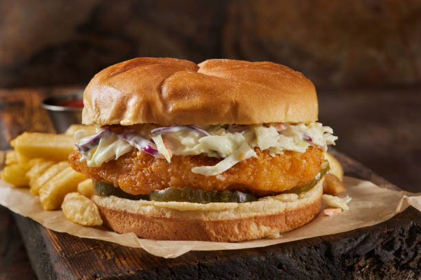 istock Nashville Hot Crispy Fried Chicken Burger 2155210390