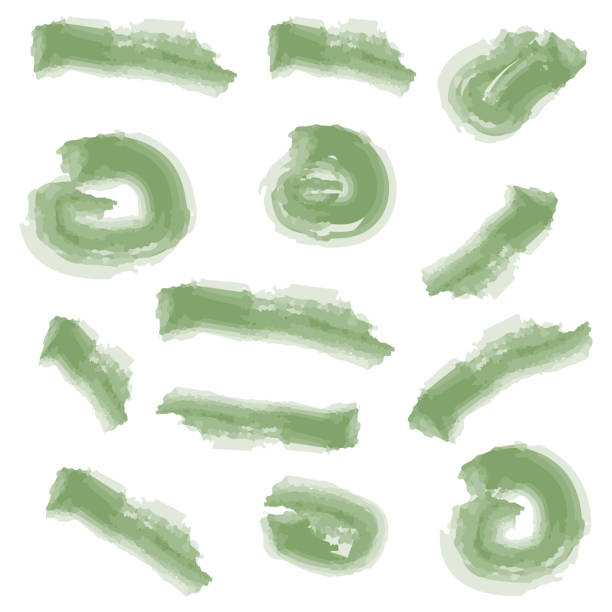 istock Black paint backgrounds and splatters, Black pen marker shapes, Paint brush strokes, Various width brush strokes, Grunge black paint marker strokes vector 2155211955