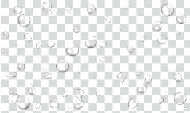 капли воды - конденсат stock illustrations
