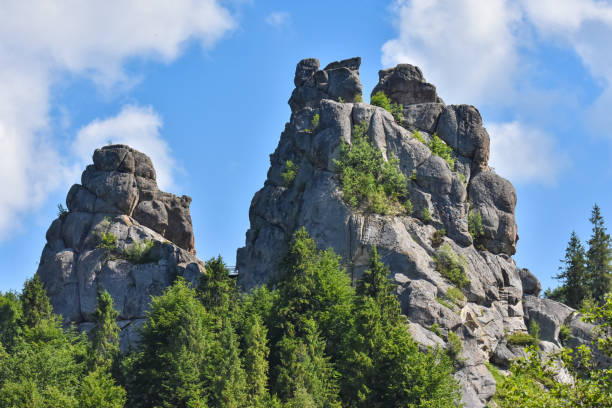istock Rock formations in Tustan, Ukraine 2155217183