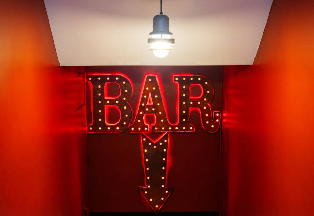 istock Red BAR sign and arrow  - Massachusetts USA 2155227234