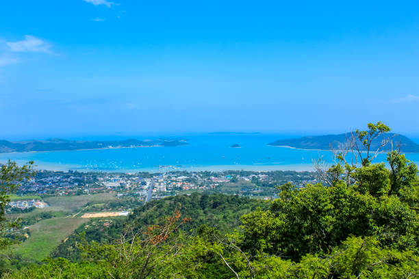 istock Panoramic view on Phuket island from the Big Buddha view point, Thailand 2155228437