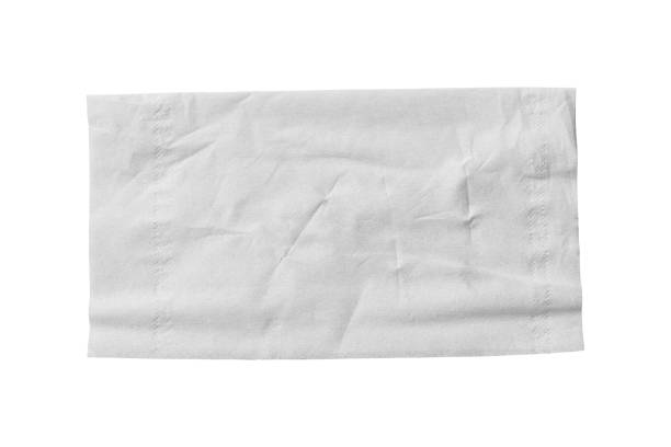 istock Blank white tissue paper isolated on white background. 2155231515