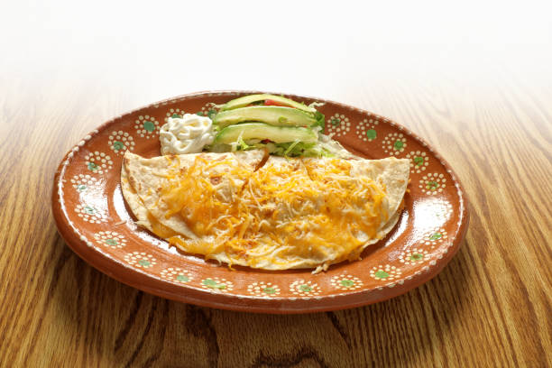Mexican food dish on wooden table