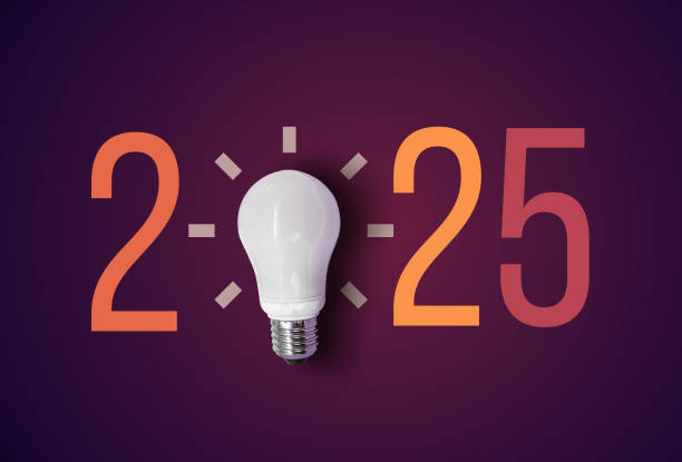 istock .year 2025 with light bulb. creativity inspiration ,planning ideas concept 2155249457