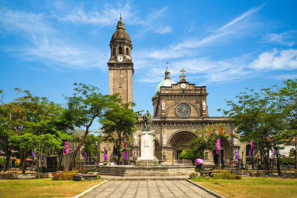 istock Manila Cathedral in Metro Manila, Philippines 2155253177