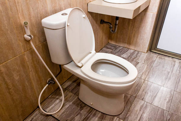 istock White toilet bowl in the bathroom 2155253892