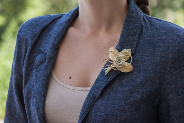 istock Boutonniere made out of straw. 2155257761