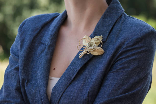 istock Boutonniere made out of straw. 2155257762