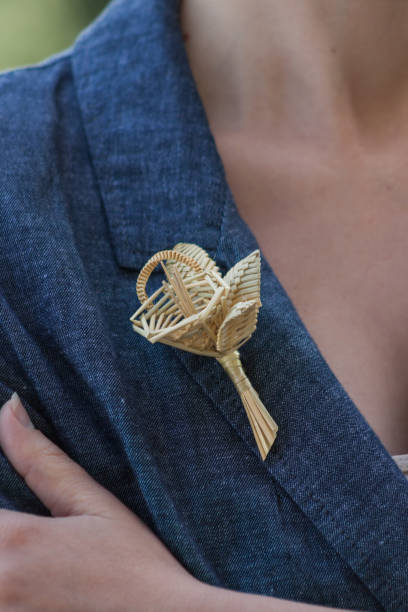 istock Boutonniere made out of straw. 2155257785