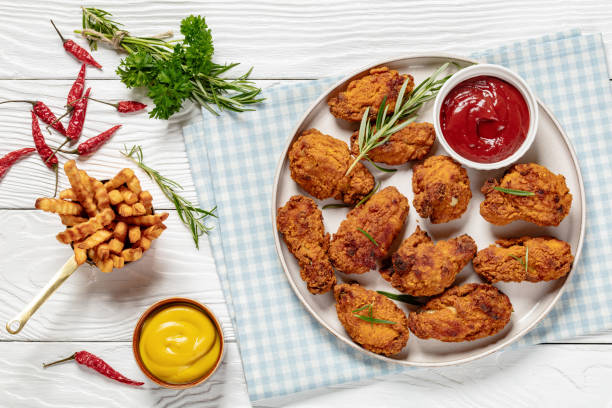 istock american style fried chicken wings on a plate 2155260270
