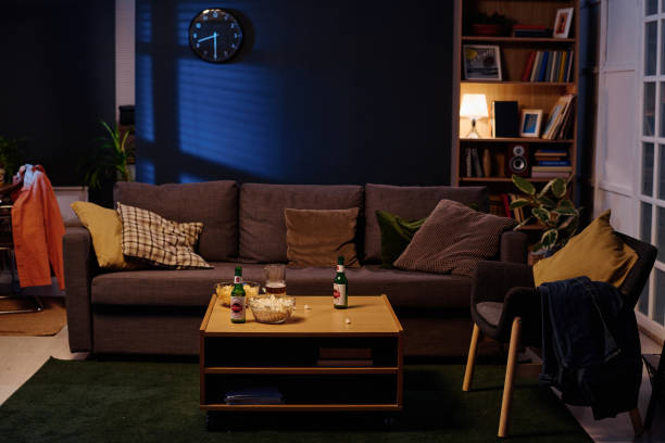 istock Living Room In Bachelors Apartment 2155273177
