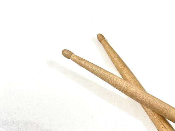 istock Wooden drumstick isolated on white background 2155273329