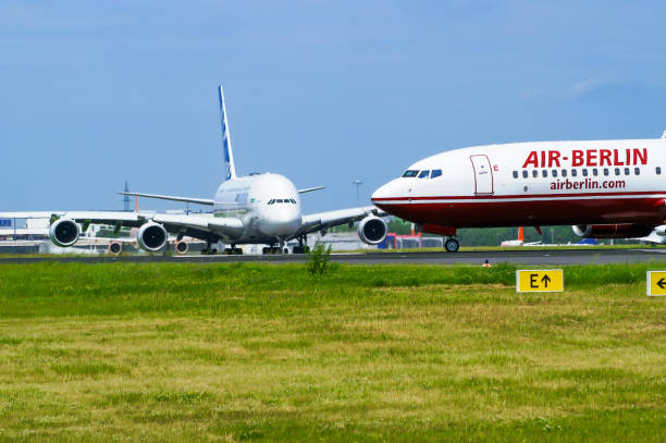 Large Passenger Airplane on the Runway