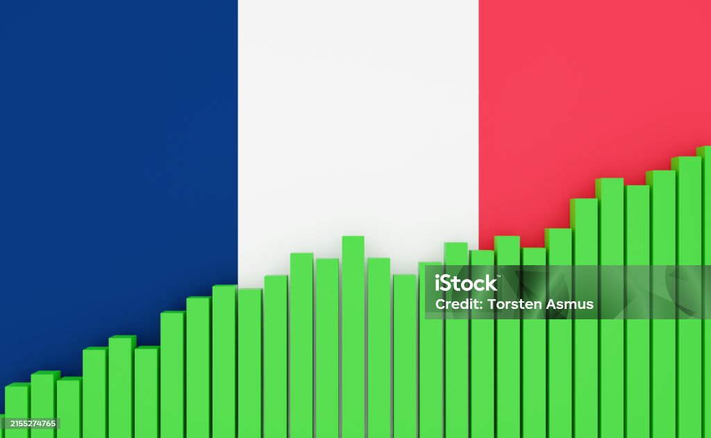 France Bar Graph Up Growth Stock Illustration - Download Image Now ...
