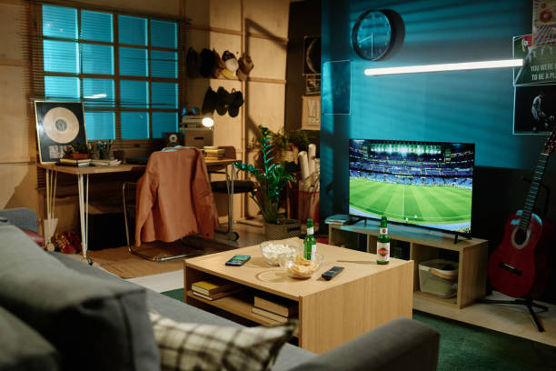 istock Soccer Fans Living Room Interior 2155276913