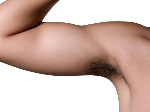 istock Close up of a male arm, high key 2155277038