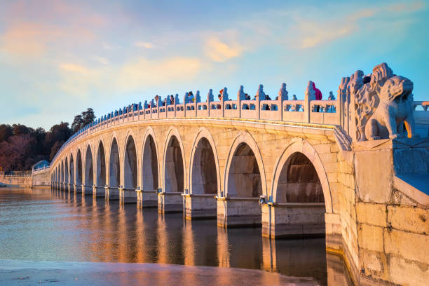 istock Seventeen-Arch Bridge at Summer Palace in Beijing, China 2155279298