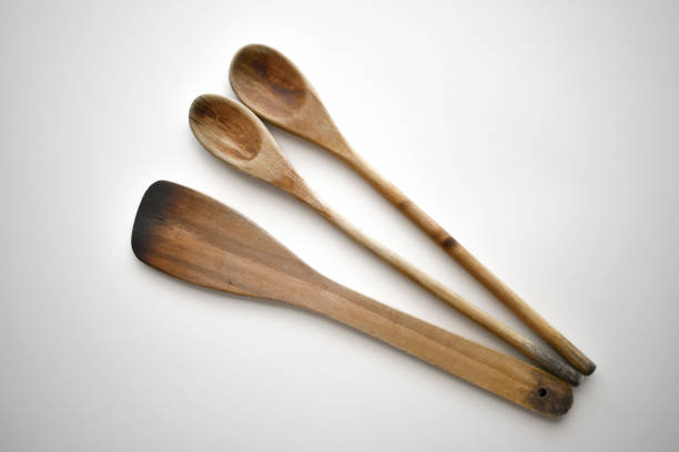 istock Wooden spatula and wooden spoon. 2155279704