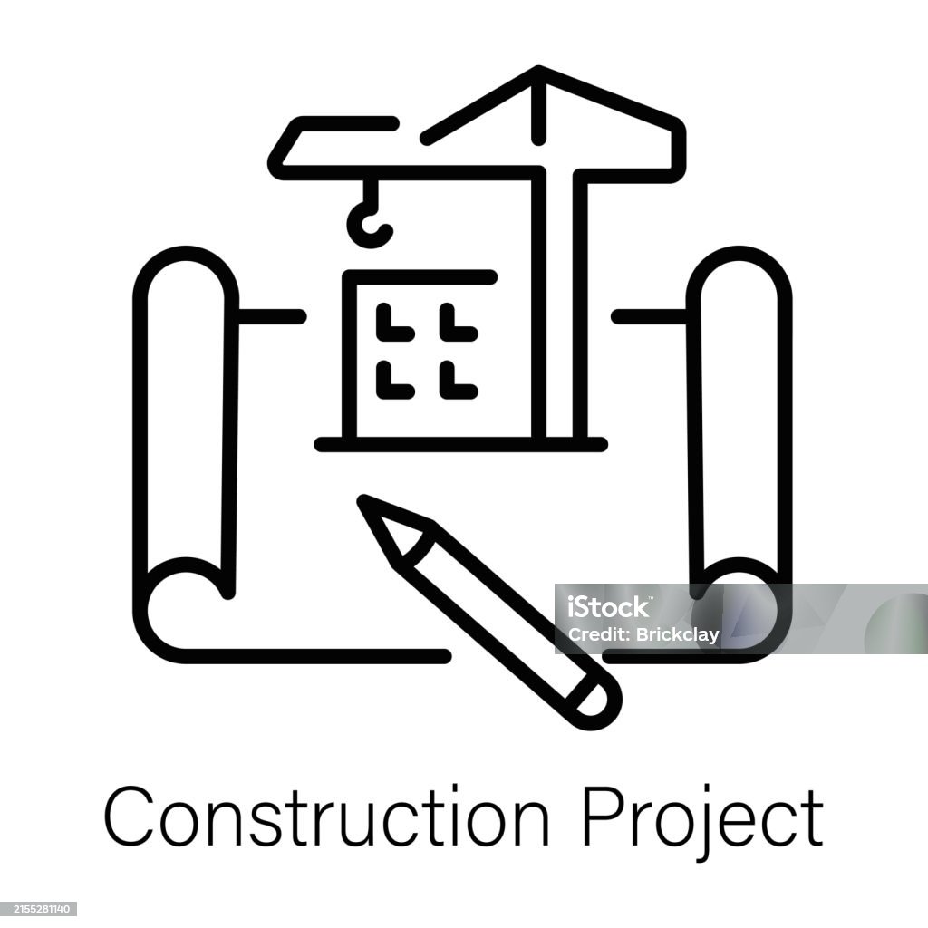 Construction Project Progress Icon Construction Project Stock Illustration - Download Image Now ...
