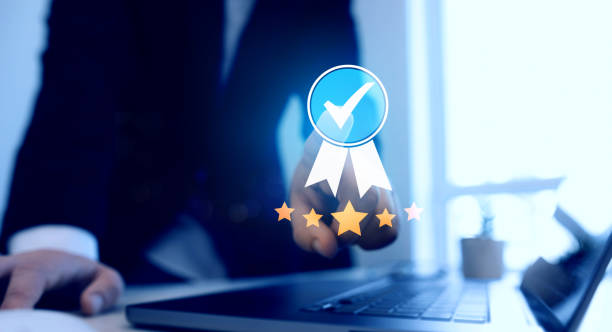 istock Standards, ISO certification and testimonial. Best quality assurance and business services. Quality assurance technology. 2155288127