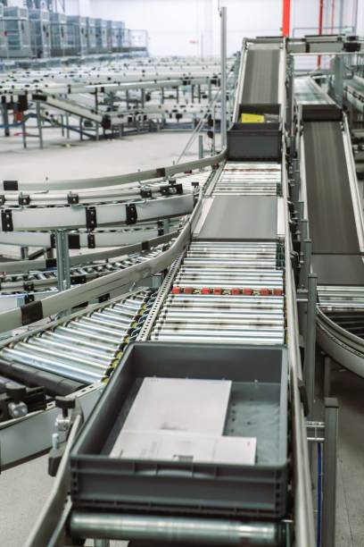 istock conveyor belt in a modern production line 2155288577