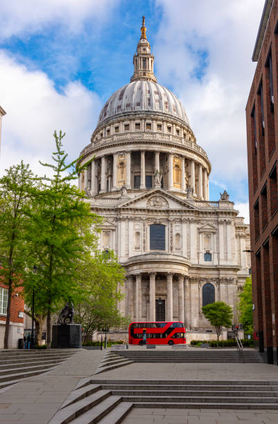 istock St. Paul's cathedral and double-decker bus, London, UK 2155289809